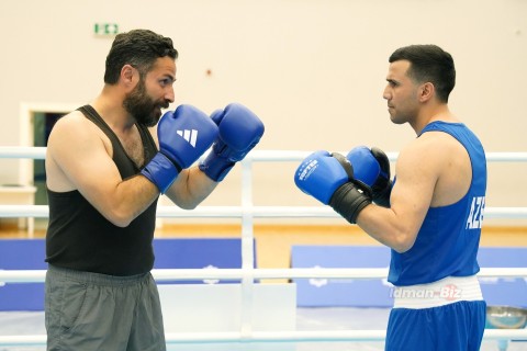 World champion Javid Chalabiyev in the ring with actor Ilgar Musayev - only on Idman.Biz TV - PHOTO - VIDEO