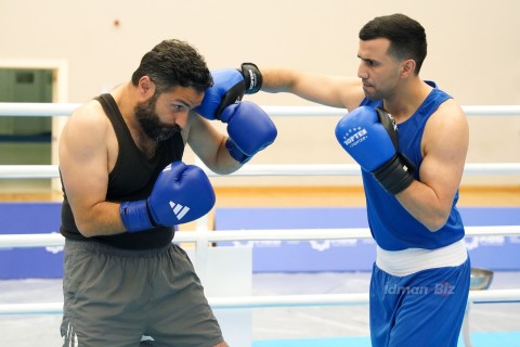 World champion Javid Chalabiyev in the ring with actor Ilgar Musayev - only on Idman.Biz TV - PHOTO - VIDEO