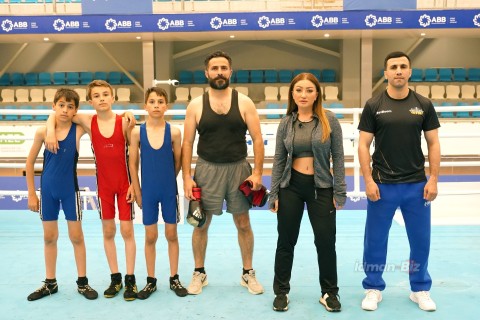 World champion Javid Chalabiyev in the ring with actor Ilgar Musayev - only on Idman.Biz TV - PHOTO - VIDEO