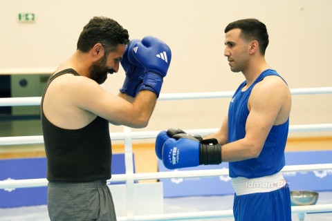 World champion Javid Chalabiyev in the ring with actor Ilgar Musayev - only on Idman.Biz TV - PHOTO - VIDEO