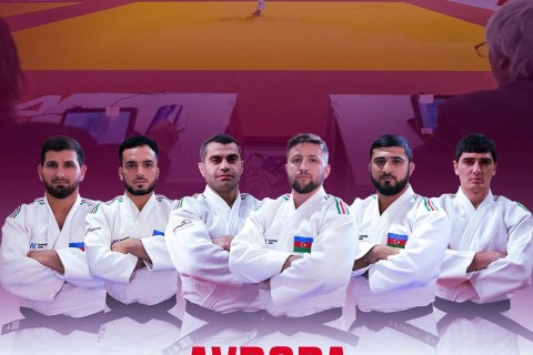 Азербайджанские дзюдоисты на европейском турнире по ката