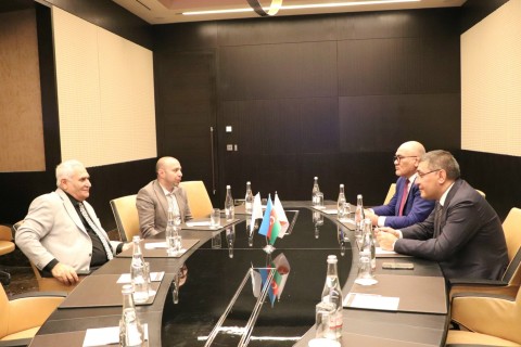 Kamran Nabizade met with the president of IWF - PHOTO
