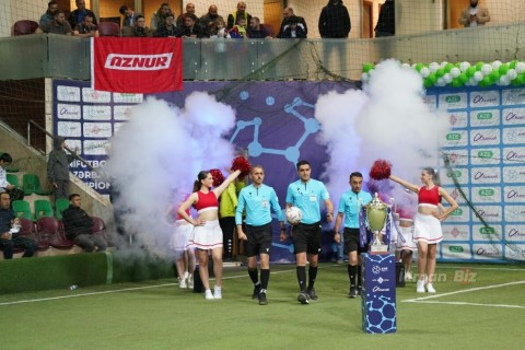 Награждены призеры чемпионата Азербайджана по мини-футболу - ФОТО