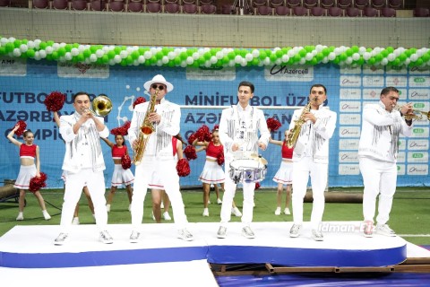 Награждены призеры чемпионата Азербайджана по мини-футболу - ФОТО