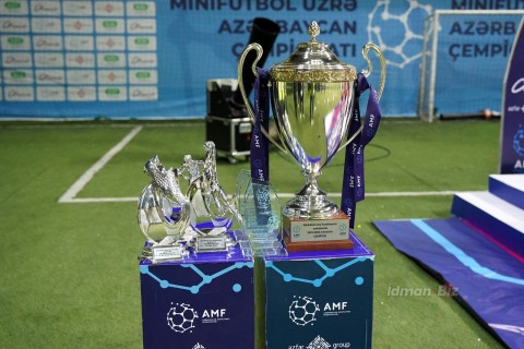 Награждены призеры чемпионата Азербайджана по мини-футболу - ФОТО