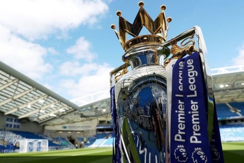 Premier League Trophy waiting for its owner