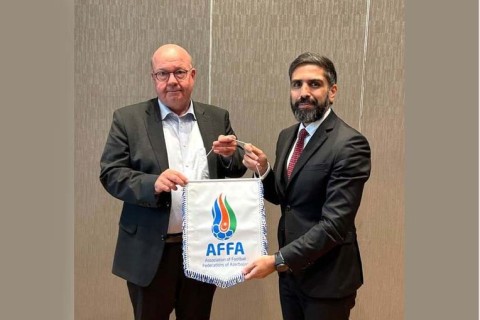 AFFA president and Jesper Möller met