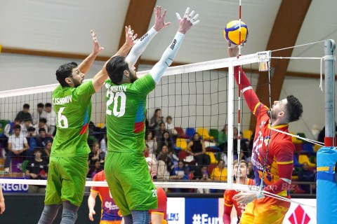 Азербайджан проиграл Румынии на старте Золотой Евролиги - ВИДЕО - ФОТО