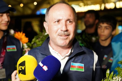 Avropa çempionatında tarix yazan güləşçilərimiz Vətənə qayıdıb - FOTO - VİDEO