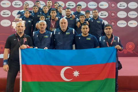 Azerbaijan national team became the European champion in Greco-Roman wrestling - with 10 medals