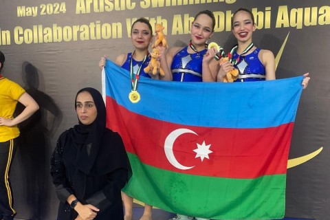 Bədii üzgüçülərimizdən Abu-Dabidə 31 medal - FOTO