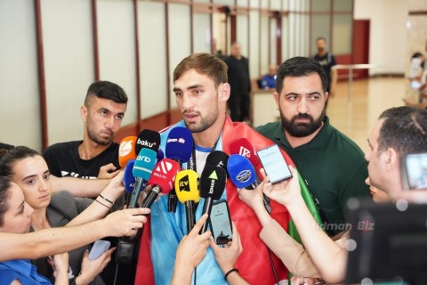 Azərbaycan cüdosunun rekordçusu Vətənə qayıdıb - FOTO - VİDEO