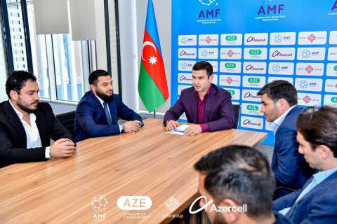 Orkhan Mammadov met with the national team - PHOTO