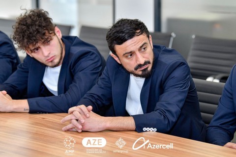 Orkhan Mammadov met with the national team - PHOTO