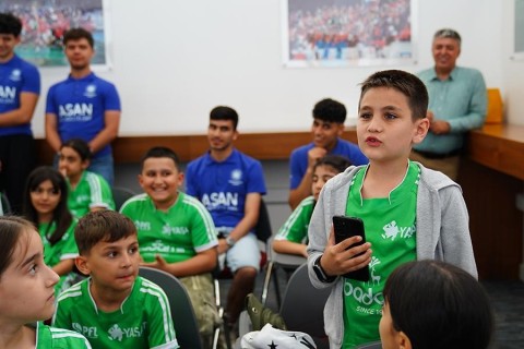 Şəhid övladları Vətən müharibəsi iştirakçısı olan klub prezidenti ilə görüşüb - FOTO - VİDEO