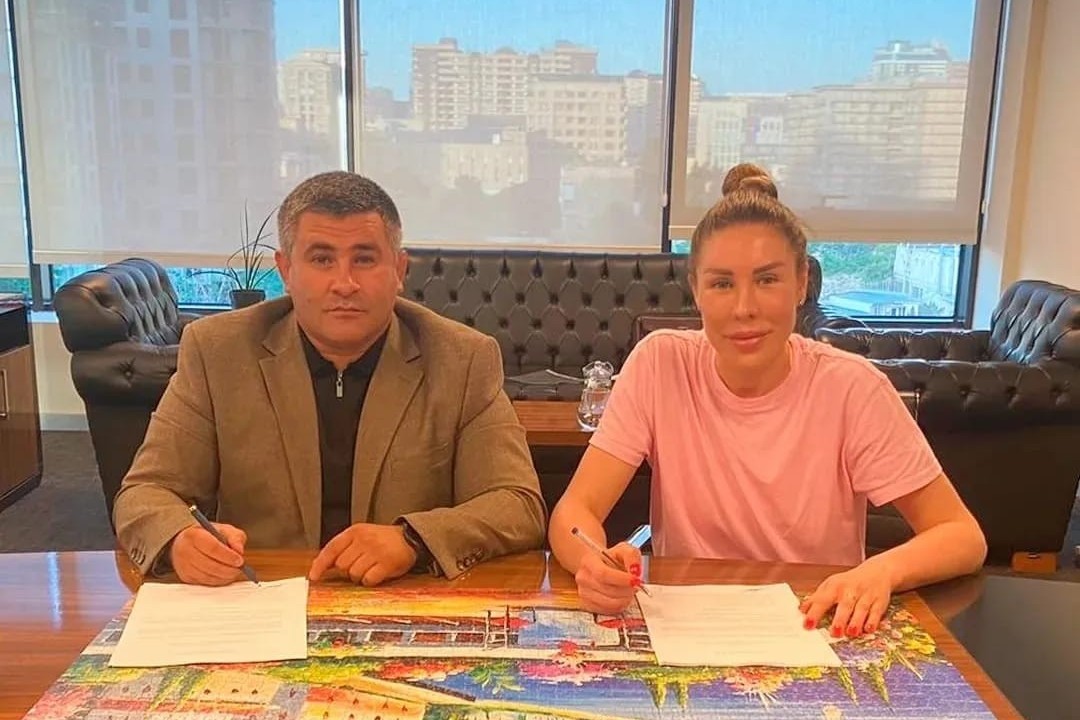 National team players at Ganja - PHOTO
