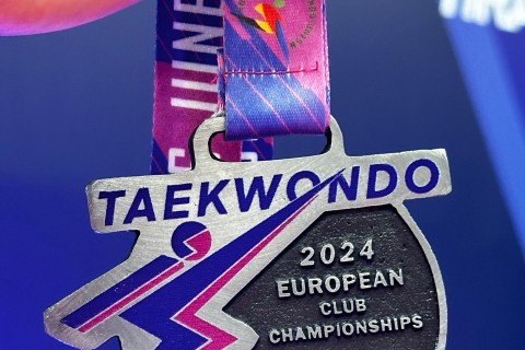 Azerbaijani taekwondo player won a silver medal at the European interclub championship - PHOTO