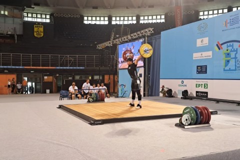 Azerbaijani weightlifter becomes the European Champion - 3 gold medals - PHOTO