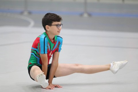 Яркие фрагменты чемпионата Азербайджана по аэробике - ФОТО