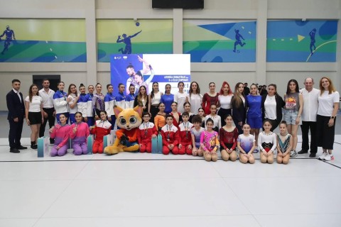 Яркие фрагменты чемпионата Азербайджана по аэробике - ФОТО