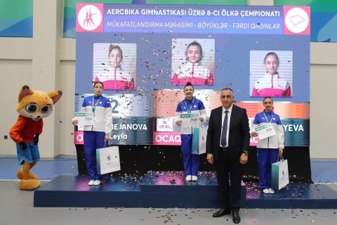 Яркие фрагменты чемпионата Азербайджана по аэробике - ФОТО