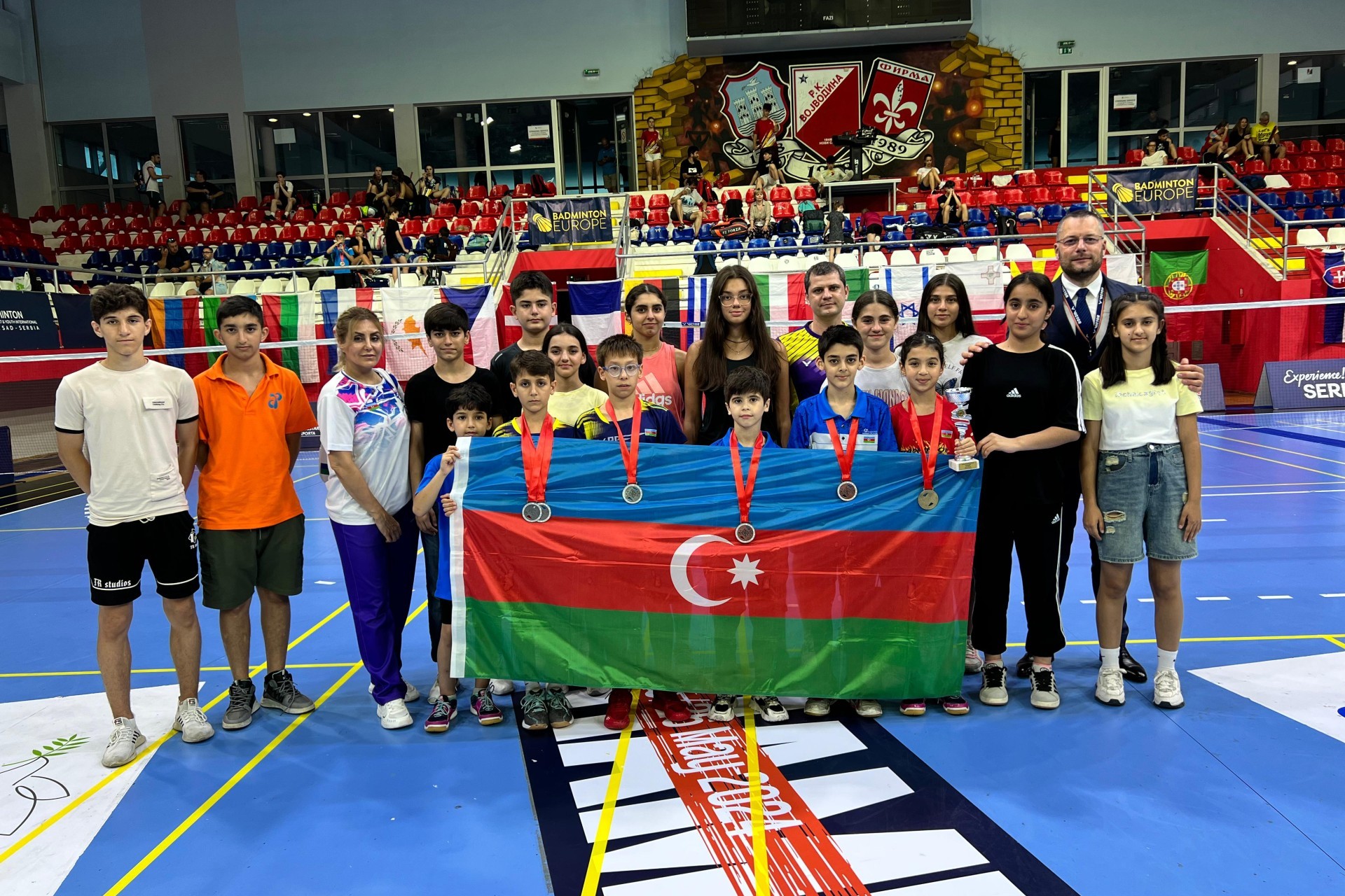 Our badminton players return from Novi Sad with 4 medals - PHOTO