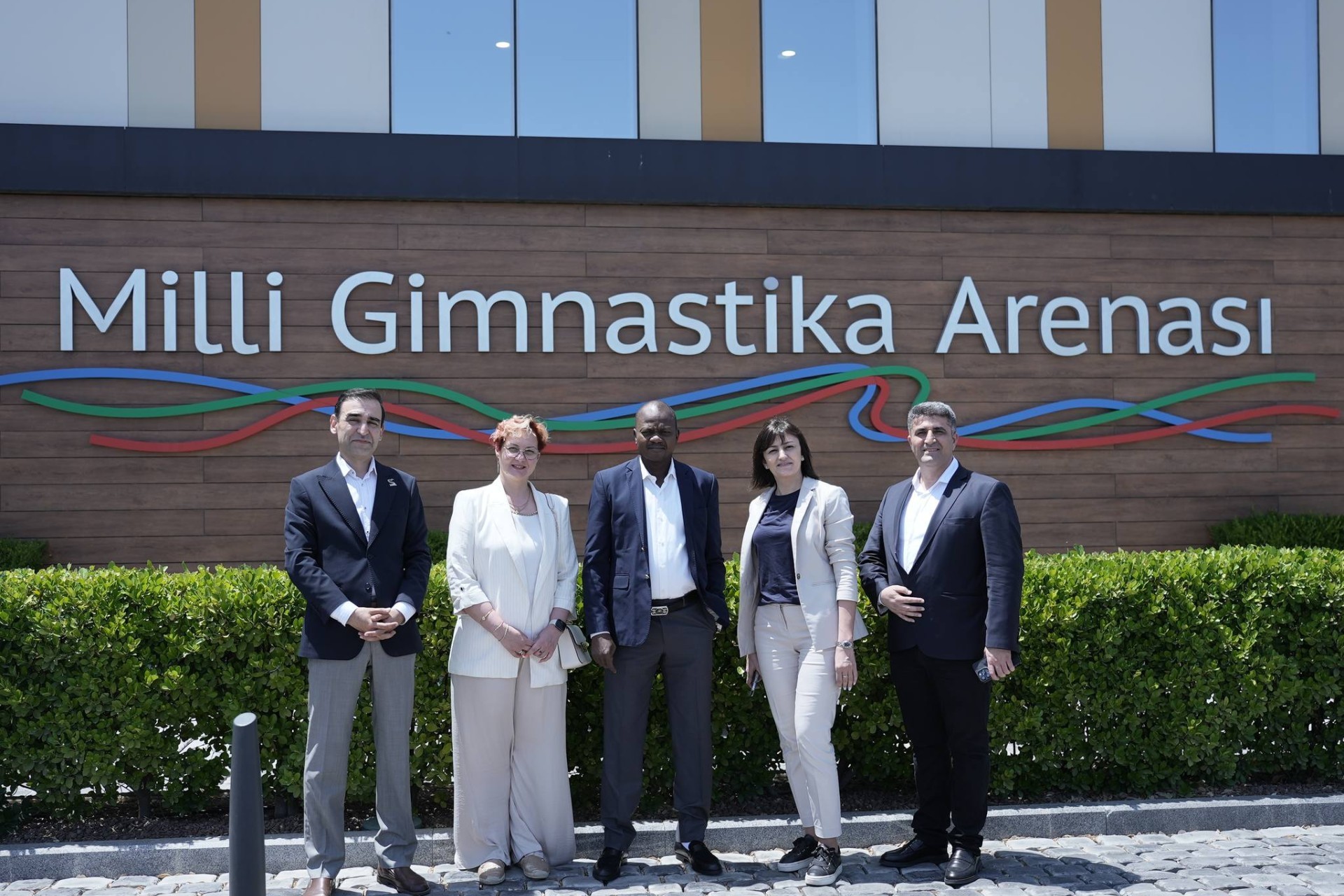 Çadın gənclər və idman naziri Milli Gimnastika Arenasında - FOTO