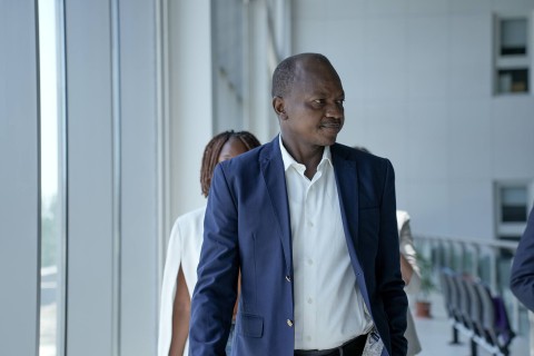 Chad's Minister of Youth and Sports at the National Gymnastics Arena