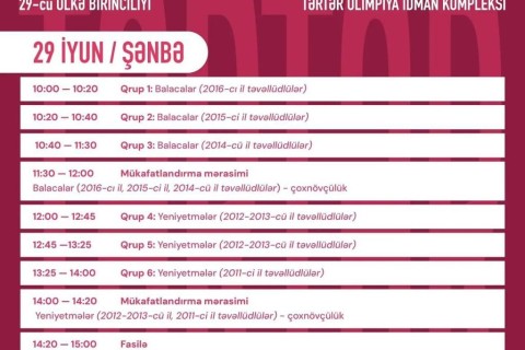 Определилась программа первенства Азербайджана - ФОТО