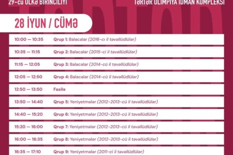 Определилась программа первенства Азербайджана - ФОТО