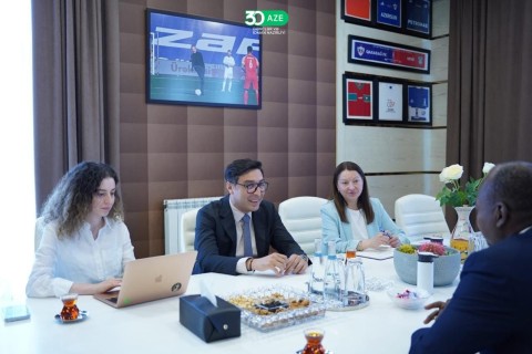Farid Gayibov meets with Chad's minister of youth and sports - PHOTO