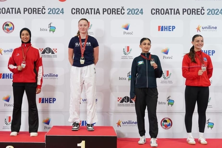 Aysu Aliyeva collects medal in Poreč
