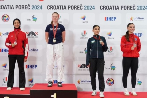 Aysu Aliyeva collects medal in Poreč