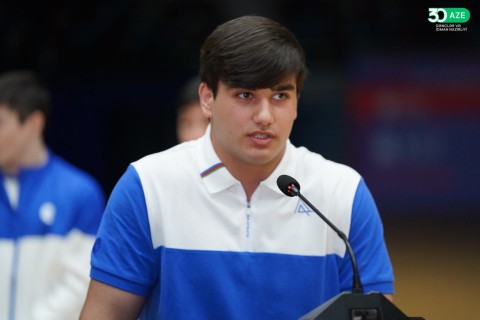 Farid Gayibov meets with successful athletes - PHOTO