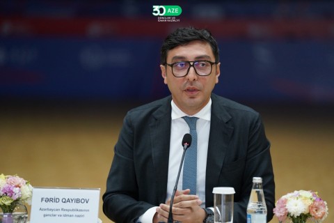 Farid Gayibov meets with successful athletes - PHOTO