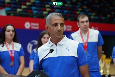 Farid Gayibov meets with successful athletes - PHOTO