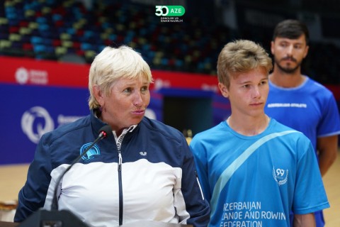 Farid Gayibov meets with successful athletes - PHOTO