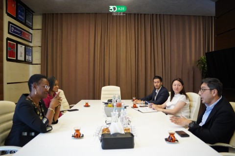 Farid Gayibov discusses future prospects with the IOC member - PHOTO
