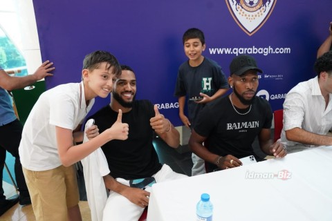 "Qarabağ"ın futbolçuları azarkeşlərlə görüşdə - FOTO - VİDEO