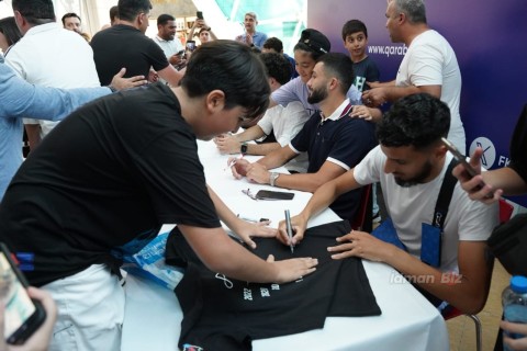 "Qarabağ"ın futbolçuları azarkeşlərlə görüşdə - FOTO - VİDEO