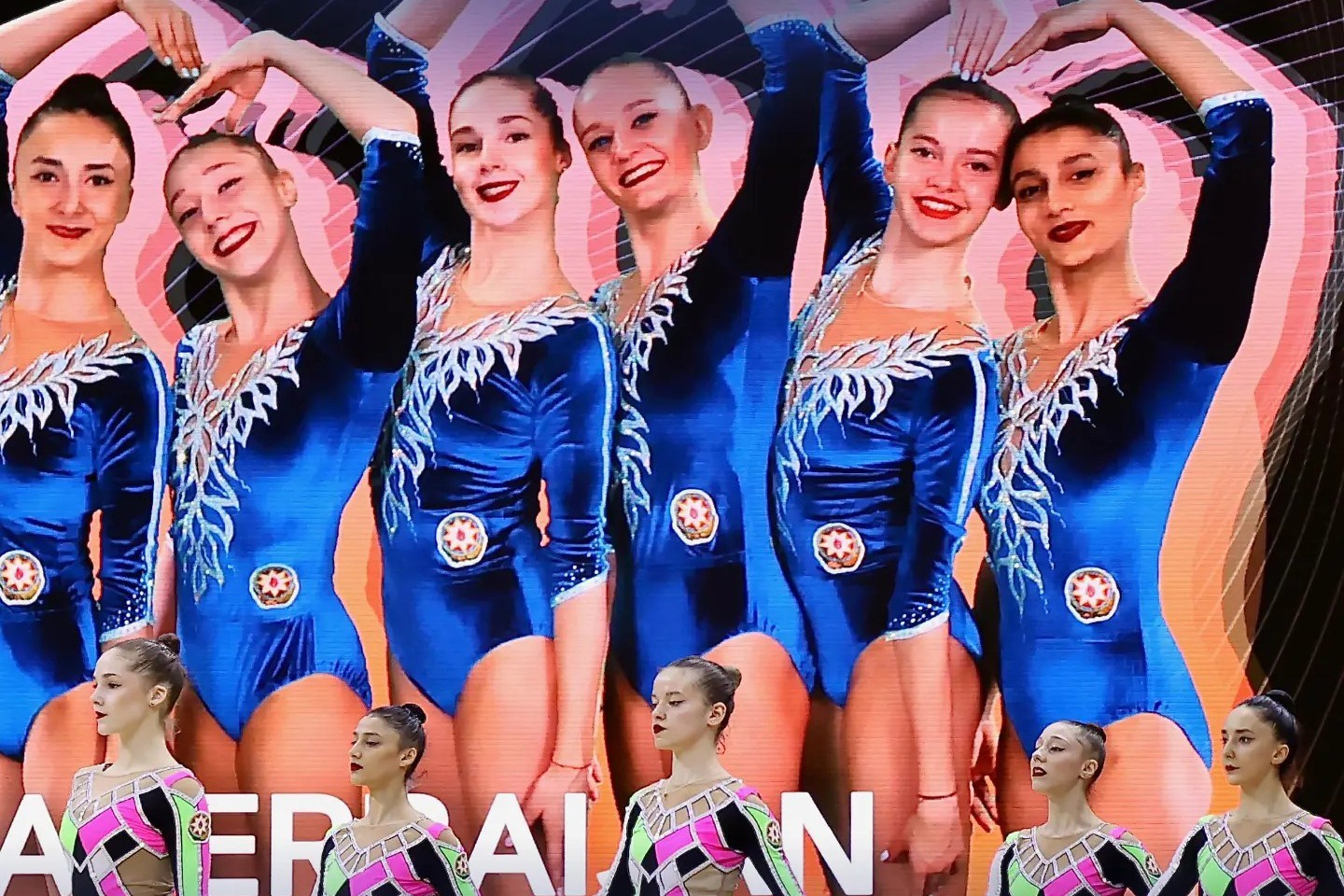Azerbaijan's national rhythmic gymnastics team won gold medal in Spain