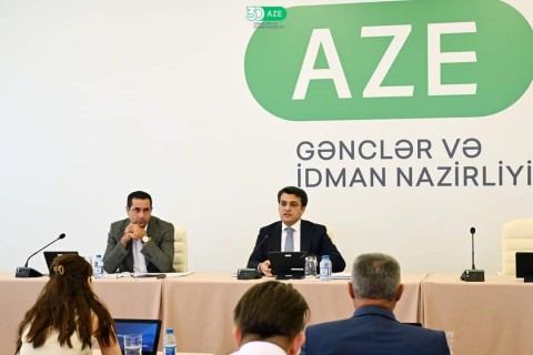 Meeting held with journalists to leave for the Olympics - PHOTO