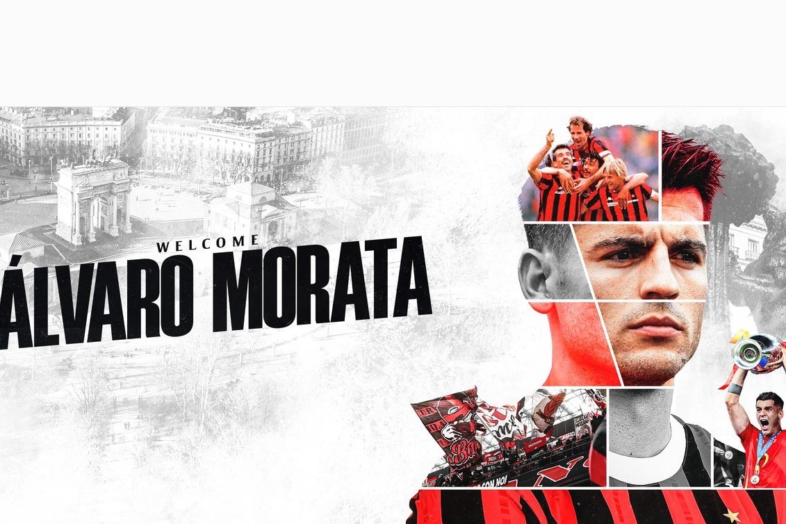 Euros champion Morata officially joins Milan