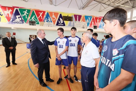 AVF president watched the practice of junior volleyball players in Gakh - PHOTO