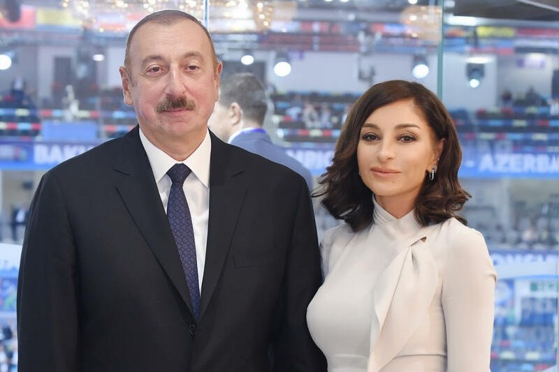 Azerbaijan’s President Ilham Aliyev and First Lady Mehriban Aliyeva called judoka Hidayat Heydarov