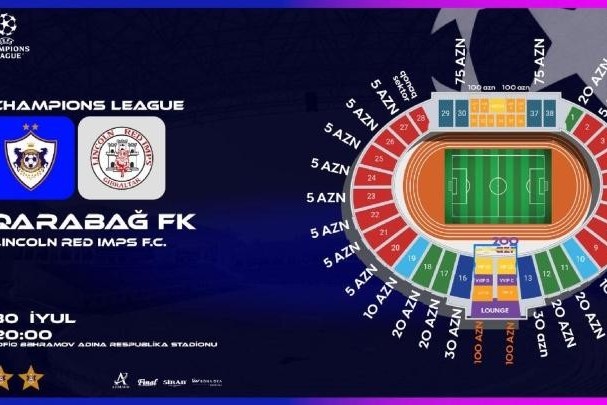 Tickets sold for Qarabag - Lincoln match announced