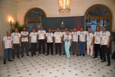 Azerbaijan Olympic House hosts meeting with athletes - PHOTO