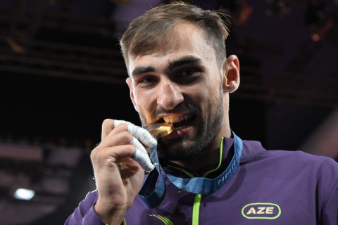 Paris-2024: Zelim Kotsoyevin çempionluq şərəfinə Azərbaycan Himni səsləndirilib - FOTO - VİDEO