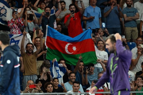 Paris-2024: Zelim Kotsoyevin çempionluq şərəfinə Azərbaycan Himni səsləndirilib - FOTO - VİDEO