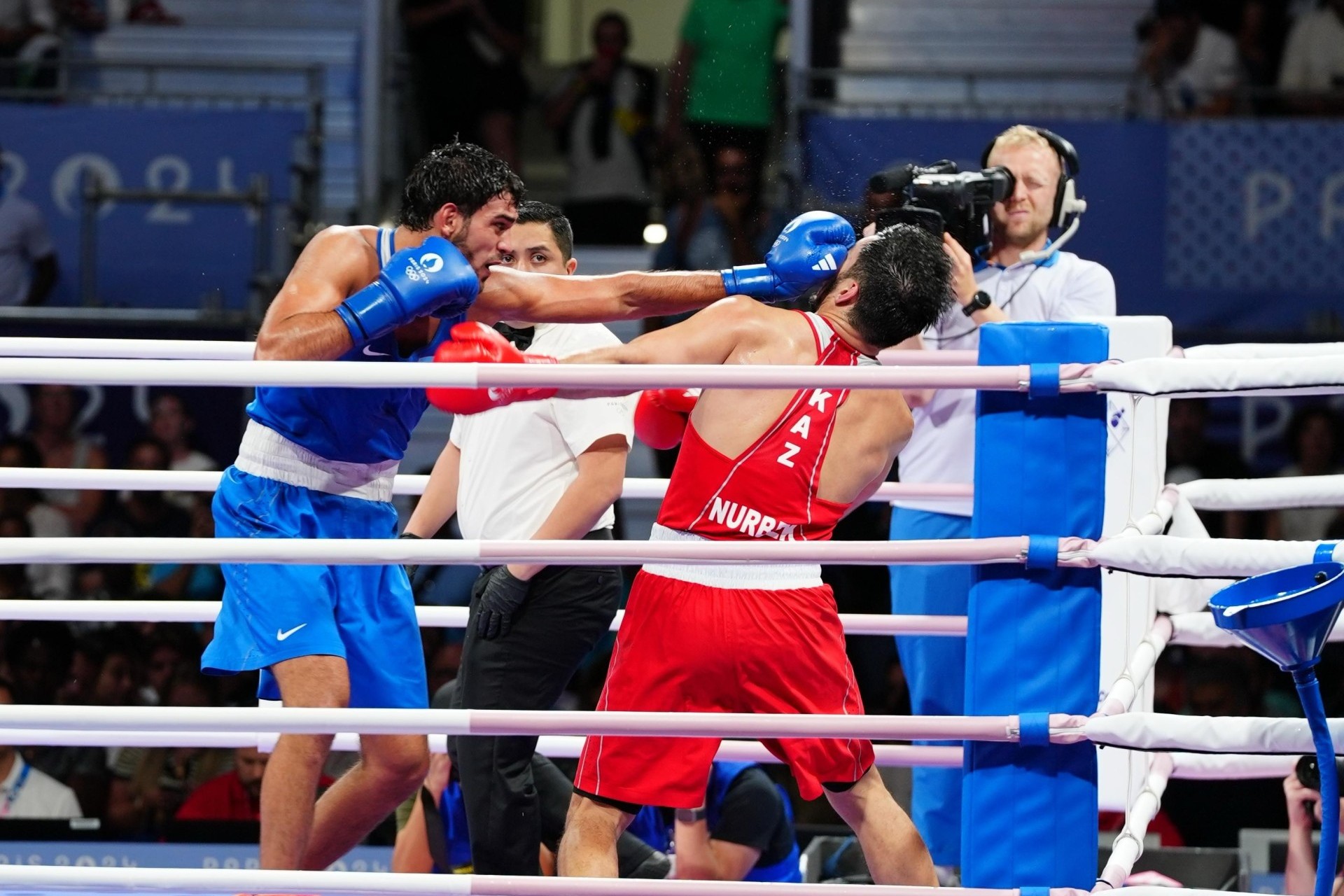 Paris-2024: Murad Allahverdiyev 1/4 final döyüşünü keçirib - VİDEO - FOTO